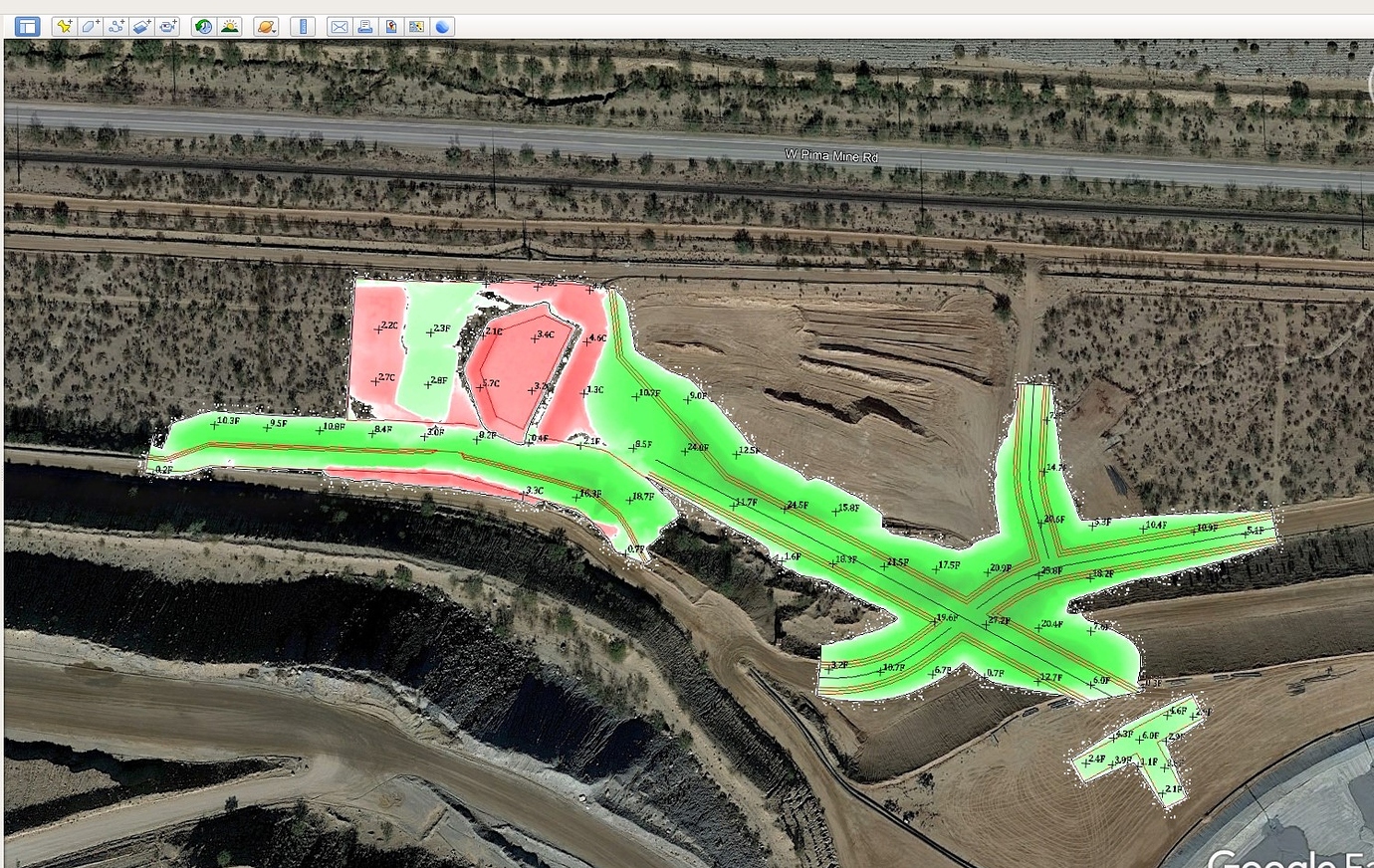 How To Publish a Cut Fill Map to Google Earth? - Images and Google ...